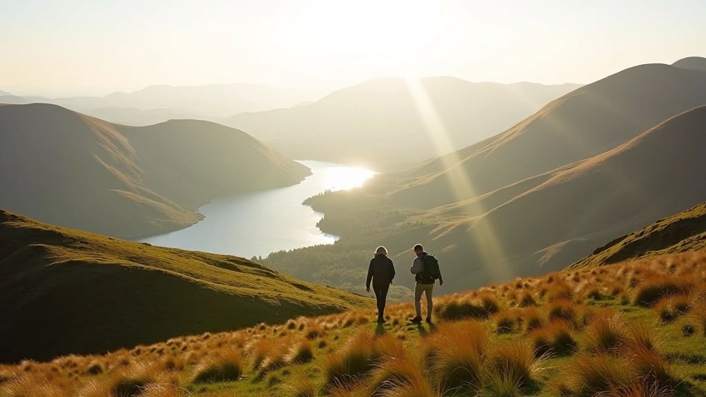 Waterford mountain landscape with gentle slopes and clear trails